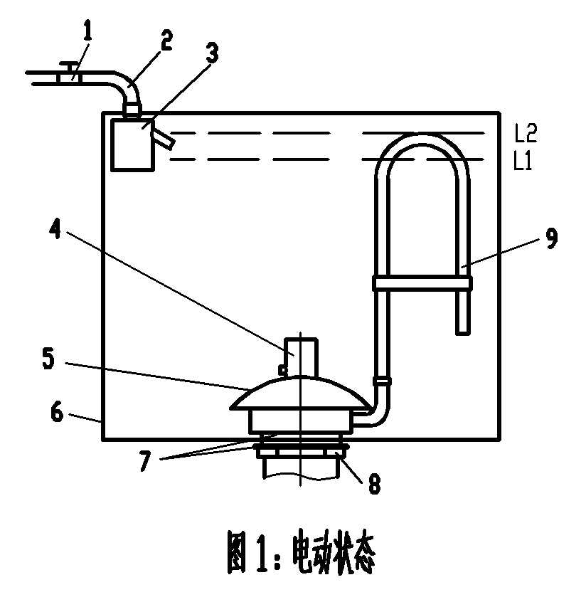 电控落水胆安装示意图一 电控落水胆安装示意图一